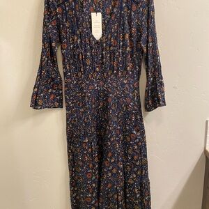 Veronica Beard NWT Shirleen Blue Floral Dress MSRP $598
